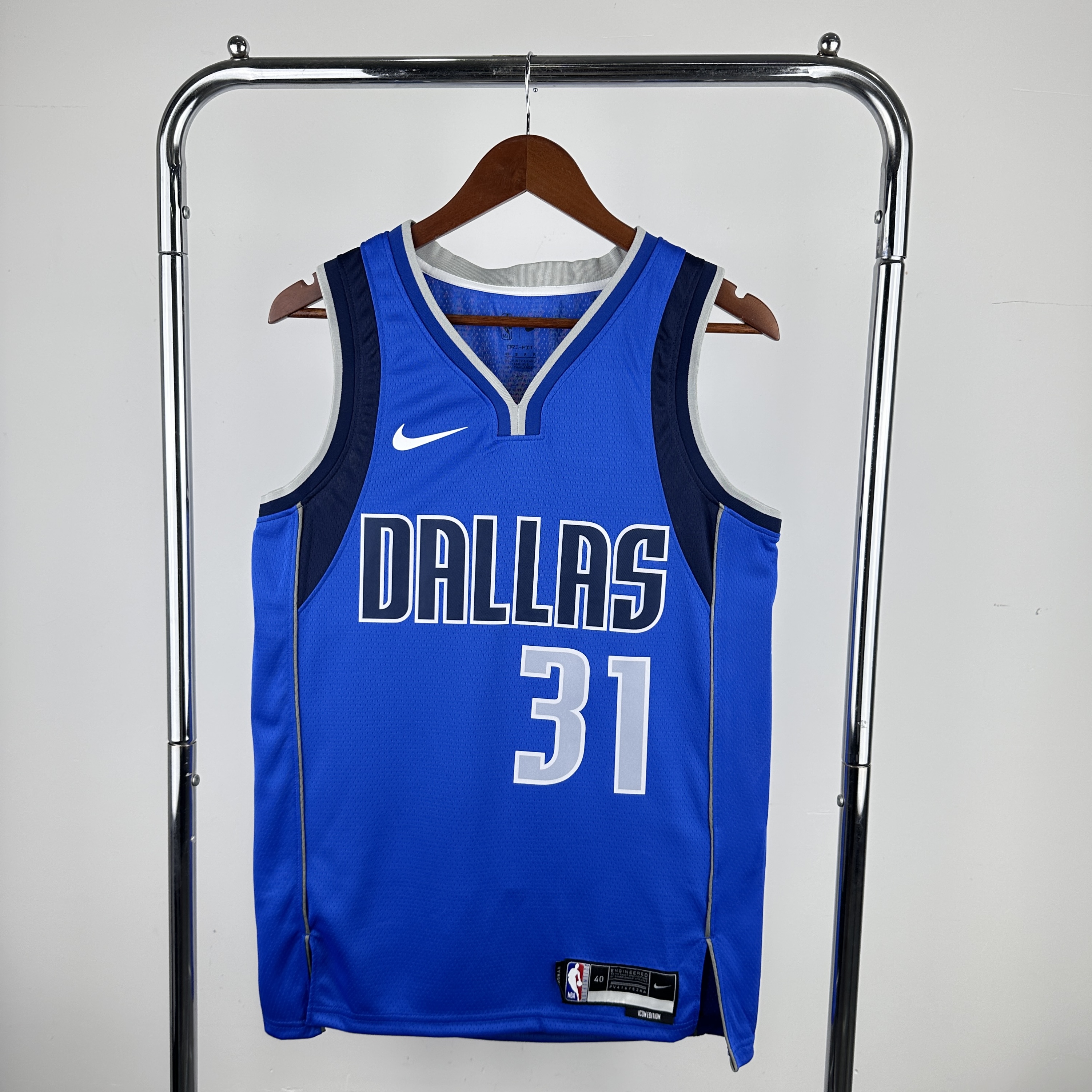 Men Dallas Mavericks #31 Thompson Blue Seasons Nike 2024 NBA Jersey->dallas mavericks->NBA Jersey